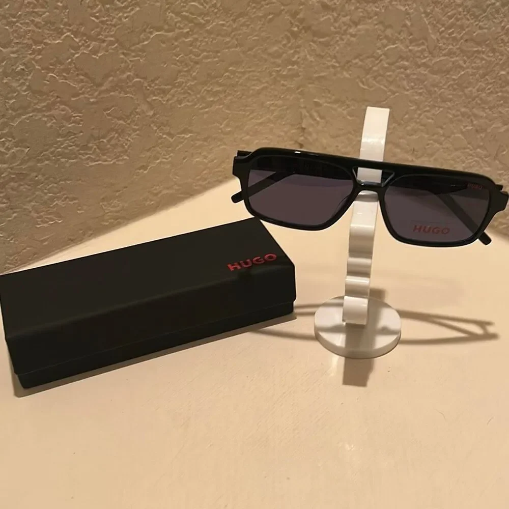 Hugo Boss Navigator Men's Sunglasses Model HG 1241/S Black Double Bridge Frame